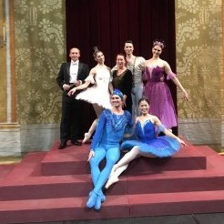 Jeļena Berdņikova pēc baleta izrādes “Apburtā princese”
